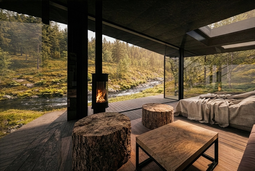 Hvilepust sin lokasjon i L&aring;rdal, Utpust.